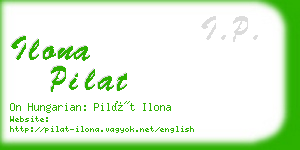 ilona pilat business card